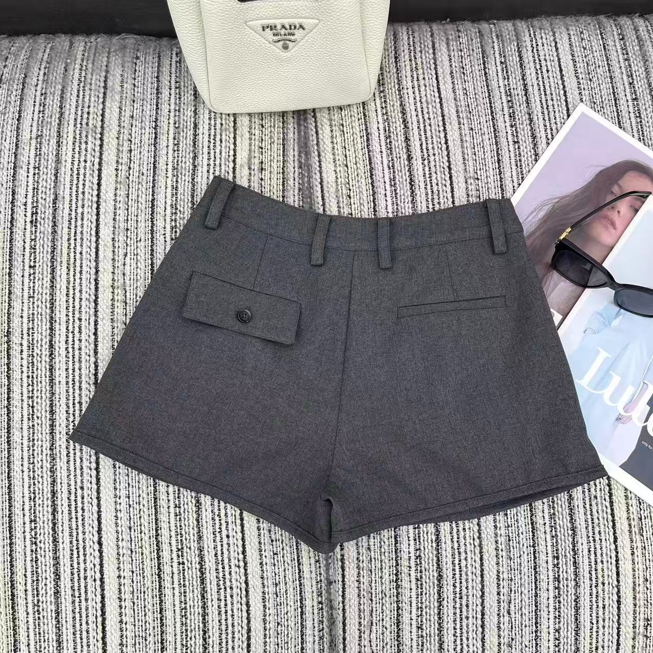 Prada 2026 Suit Short Gray Cotton 355431