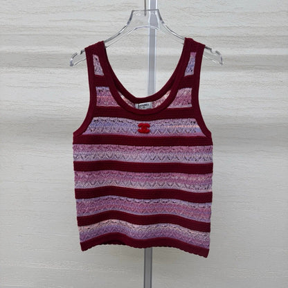 Chanel 2026 Crew Neck Vest Wool Acrylic 356917