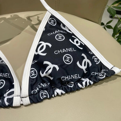 BIKINI SWIMSUIT IN BLACK AND WHITE AND PRINTED 627825