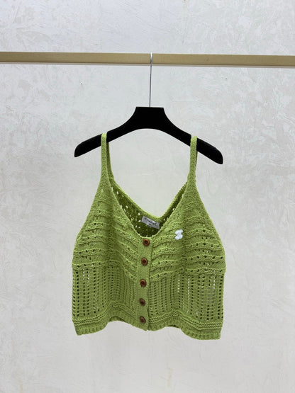 Chanel 2026 Hollow Camisole Wool Nylon