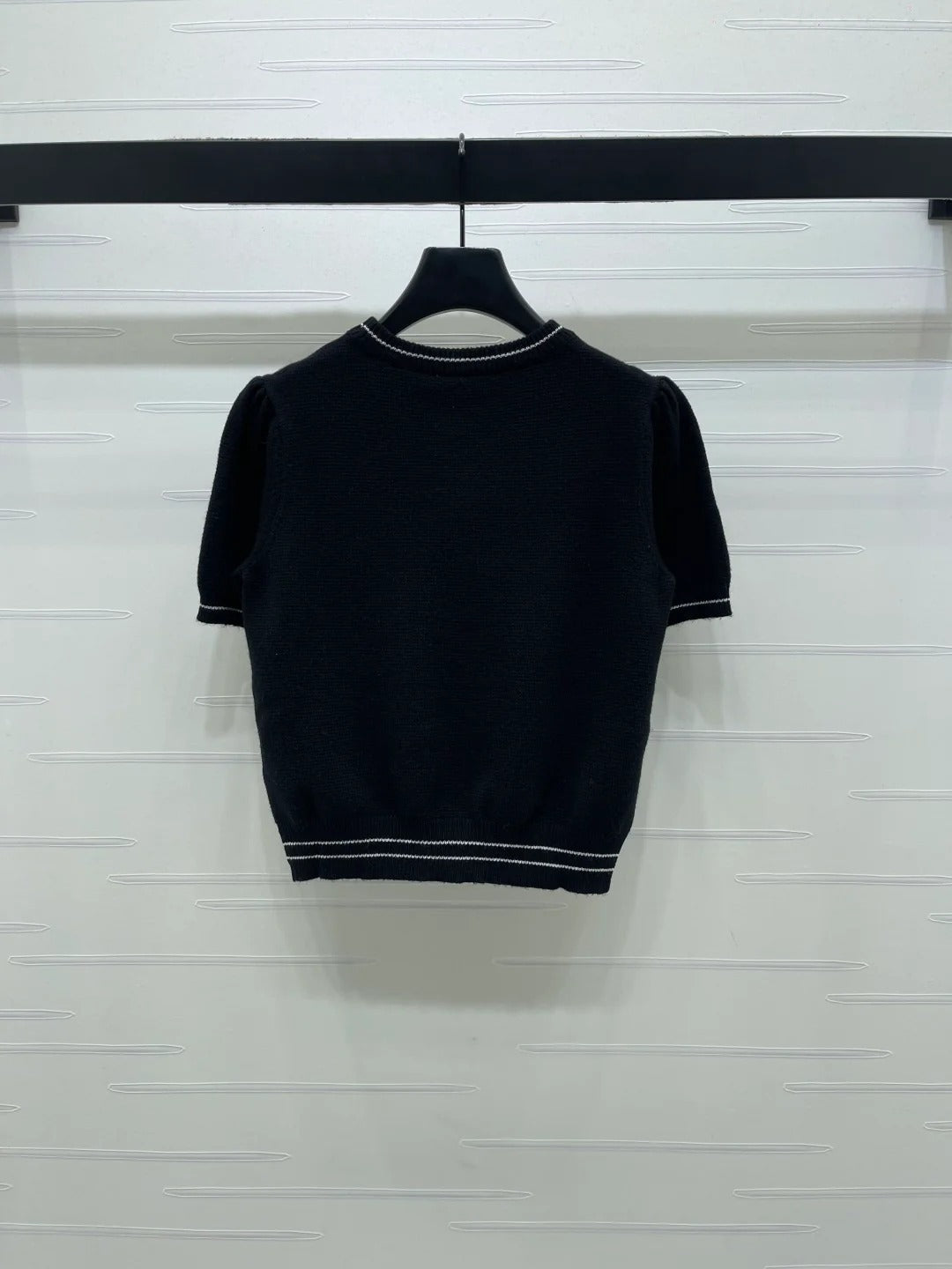 Dior 2026 Bow with Logo Short-Sleeve T-Shirt Wool