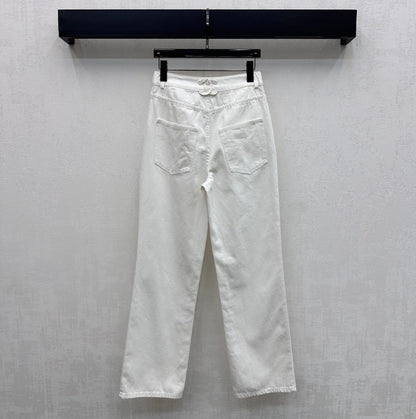 Chanel 2026 Jeans With Silver Buckle
