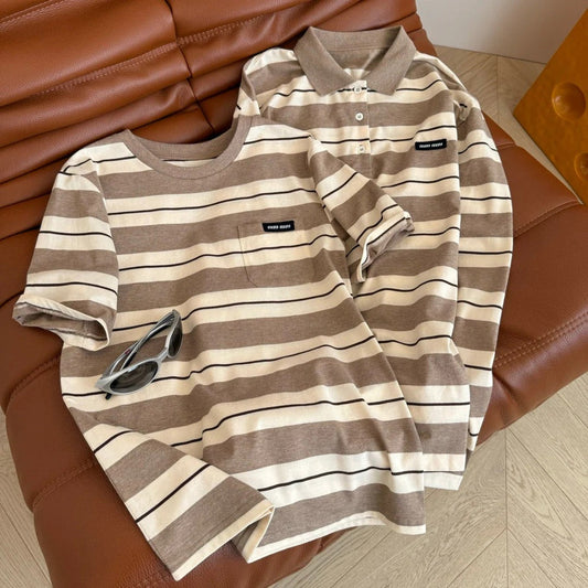 MIU STRIPED TEE IN TWO VERSIONS 25S IN COTTON 265679