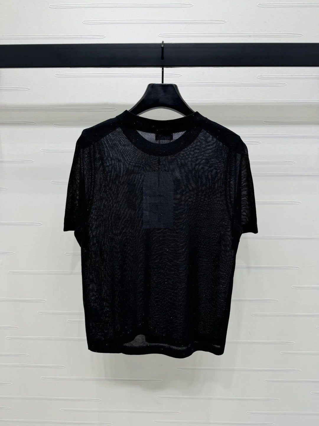 CHANEL CREW NECK SHORT-SLEEVE KNIT TOP 274965