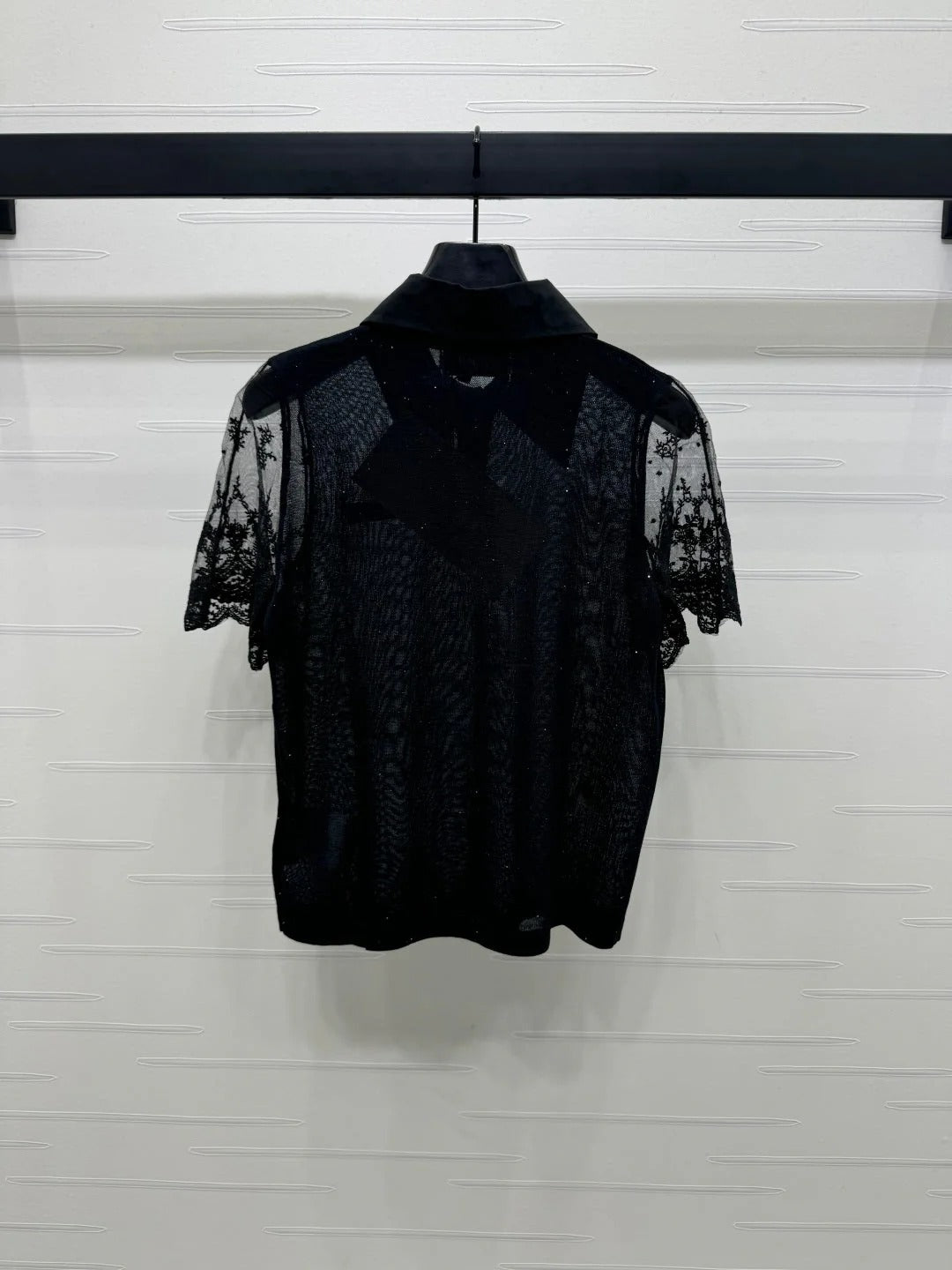MIU 25S SEE THROUGH COLLAR SHIRT 264112