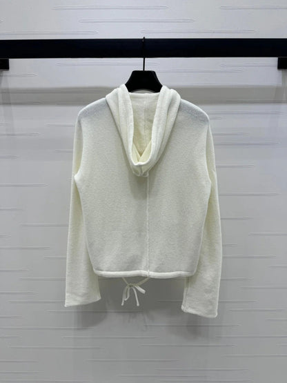 DIOR HOODED LONG-SLEEVE CARDIGAN 274929
