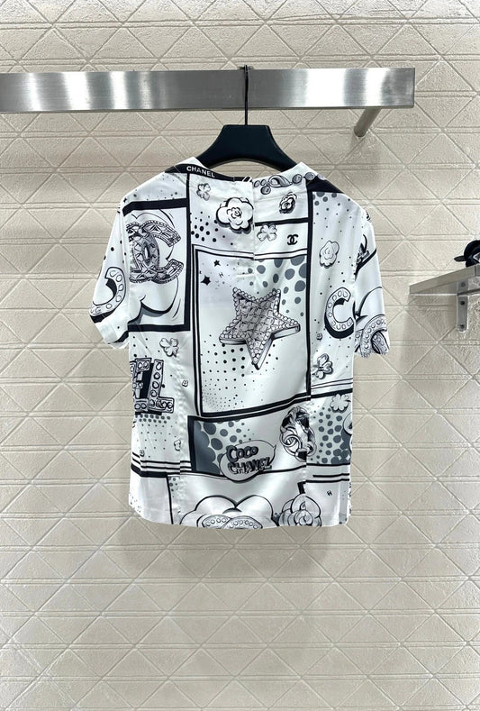 CHANEL 25S SHORT-SLEEVE T-SHIRT STYLE 119