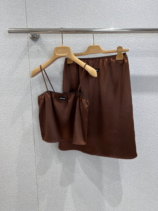 MIUMIU SATIN SKIRT 268884