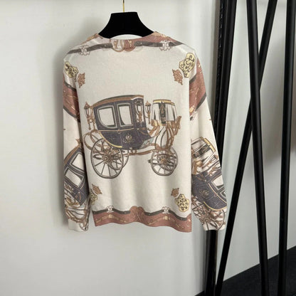 HERMES 25S LONG-SLEEVE KNIT SWEATER 275