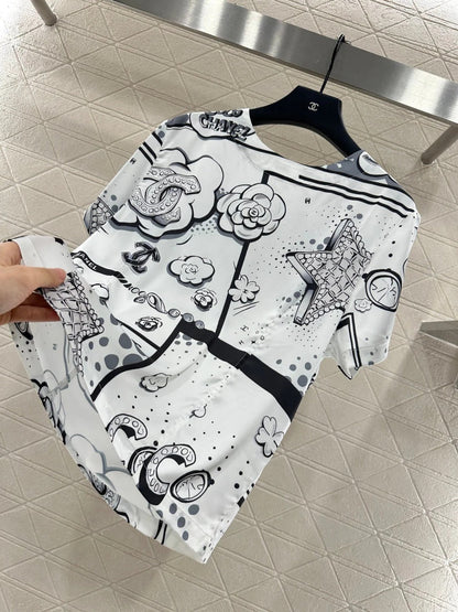 CHANEL 25S SHORT-SLEEVE T-SHIRT STYLE 119