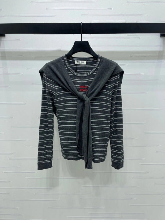 MIUMIU COWL NECK KNITTED SWEATER STYLE 480