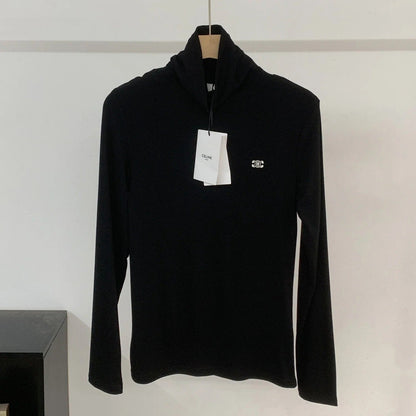 CELINE 25S EMBROIDERED LONG-SLEEVE T-SHIRT 0038