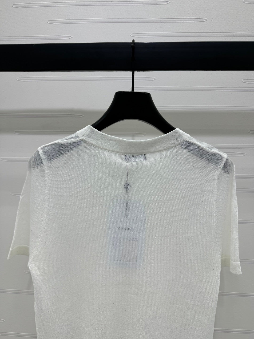CHANEL CREW NECK SHORT-SLEEVE KNIT TOP 274964