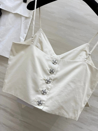 CHANEL 25S SPAGHETTI STRAP TOP STYLE 243