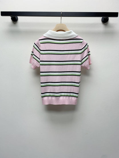 MIUMIU KNIT POLO SHIRT 268103