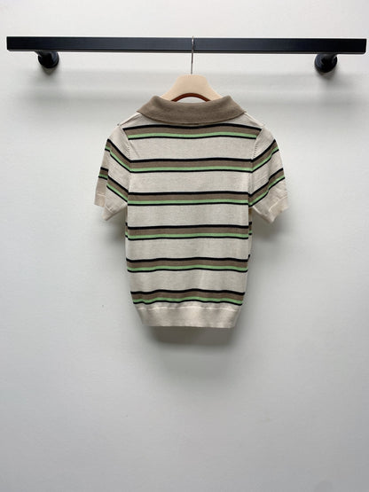 MIUMIU KNIT POLO SHIRT 268105