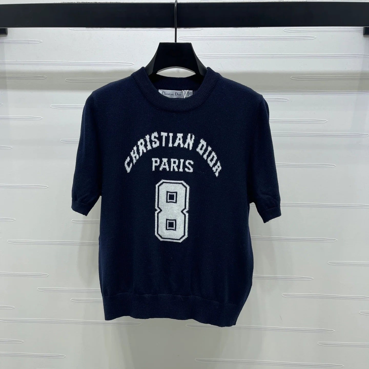 Dior 2026 Number with Logo Short-Sleeve T-Shirt Wool