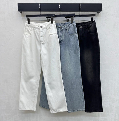 Chanel 2026 Jeans With Silver Buckle