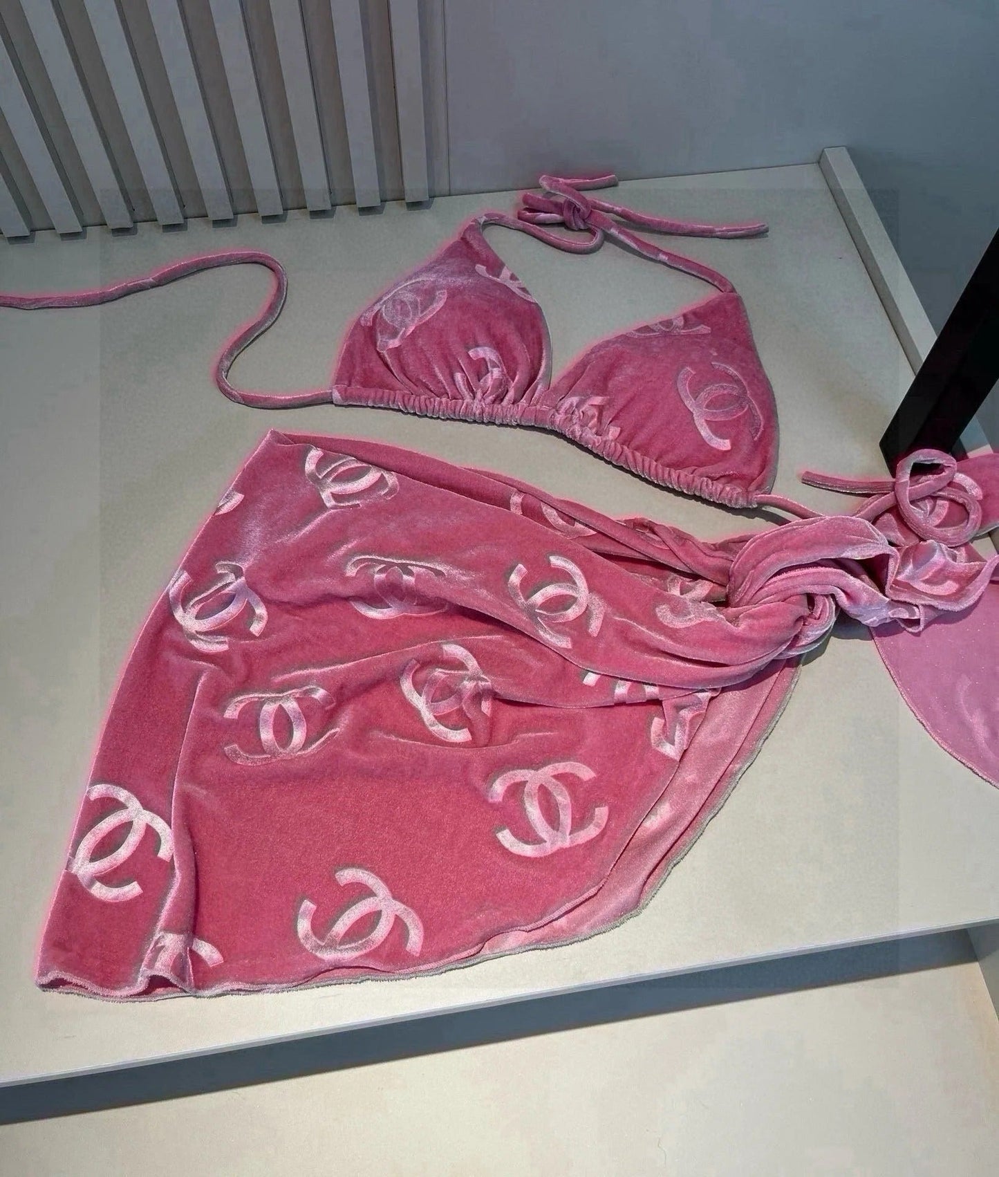 CC BIKINI SWIMSUIT SET IN PINK 624523