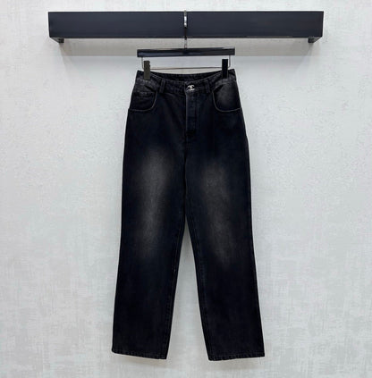 Chanel 2026 Jeans With Silver Buckle
