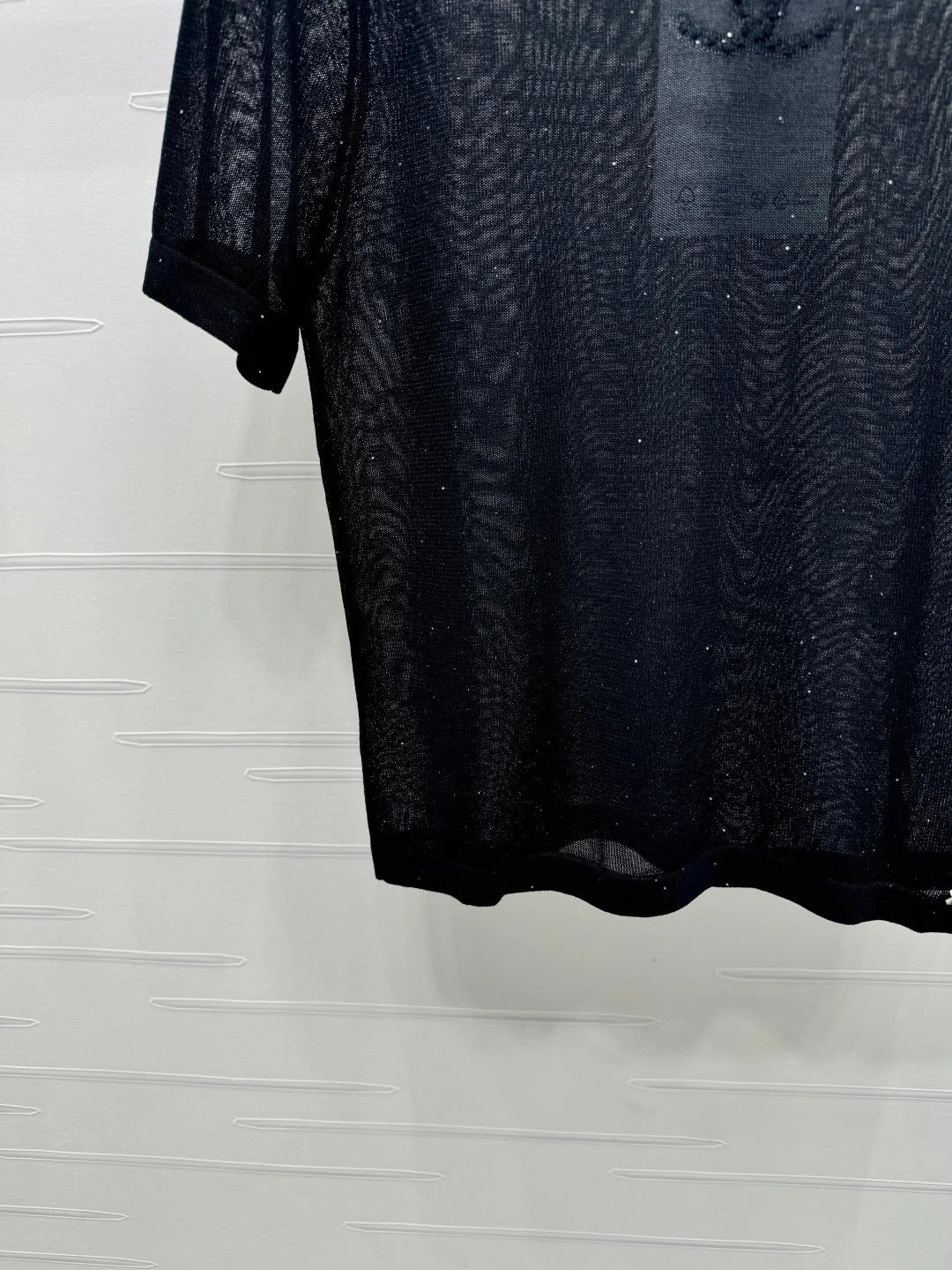 CHANEL CREW NECK SHORT-SLEEVE KNIT TOP 274965