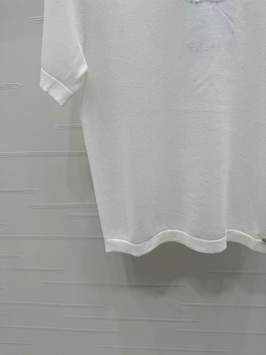CHANEL CREW NECK SHORT-SLEEVE KNIT TOP 274964