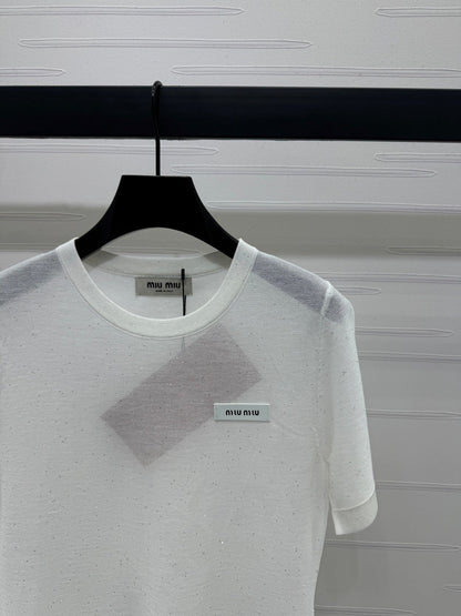 MIUMIU SHORT-SLEEVE T-SHIRT 269472