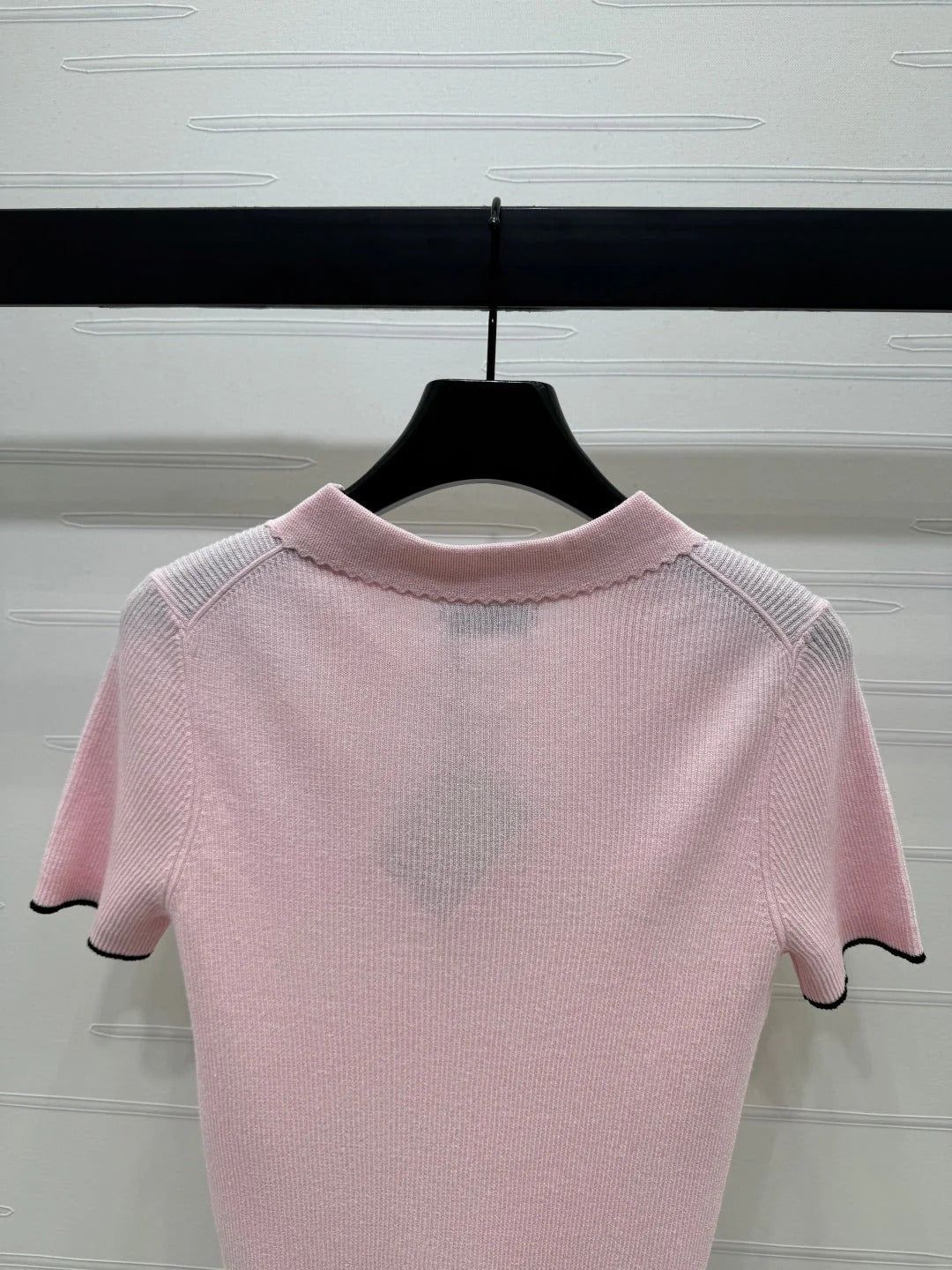 MIUMIU SHORT-SLEEVE KNIT POLO 269423