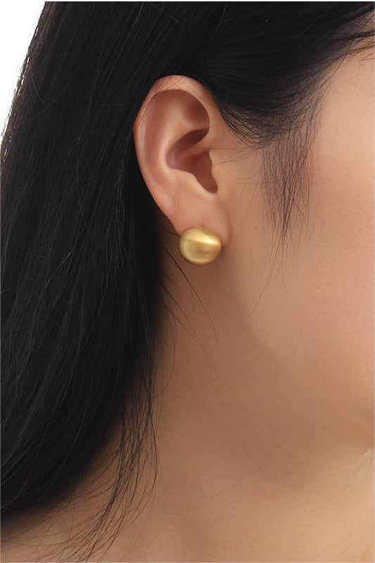 Annika Hemisphere Earrings