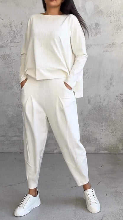 Nora | Women's 2 Piece Lounge Set Long Sleeve Top and Pants