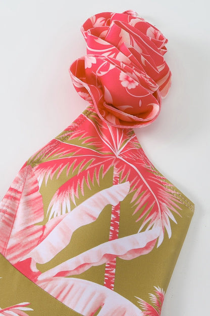 Conjunto de baño de dos piezas con estampado tropical Karena 