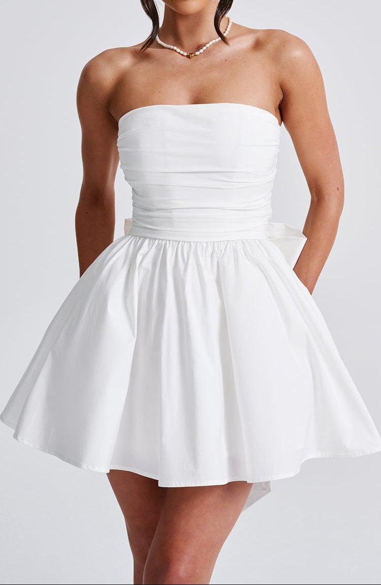 Africa Mini Dress - Ivory