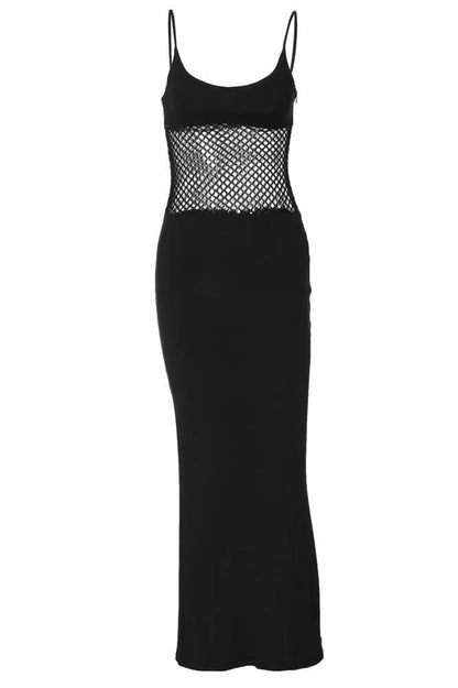 Kelly Sleeveless Cut-out Maxi Slip Dress