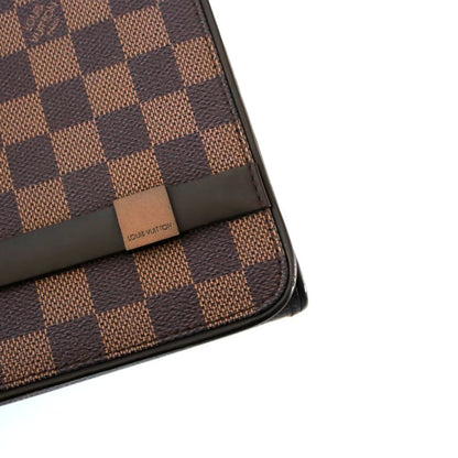 Louis Vuitton Tribeca Long Damier Ebene Canvas Shoulder Bag
