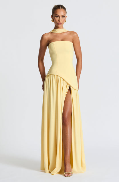 Maliyah Maxi Dress - Lemon