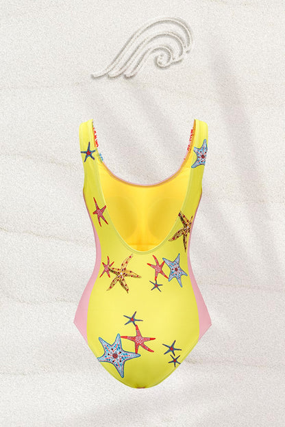 Traje de baño con estampado de estrellas de mar de Mavis 