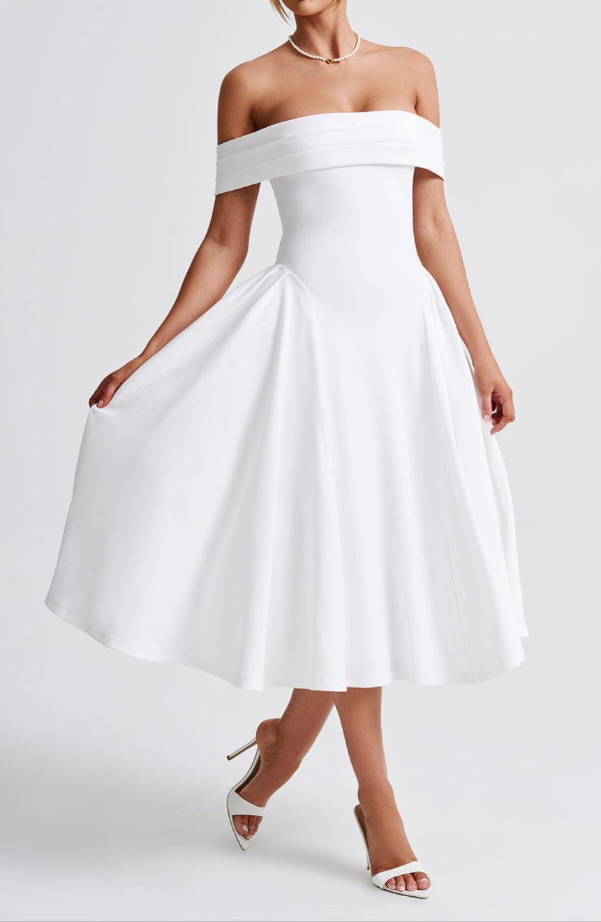 Rafaella Midi Dress - White