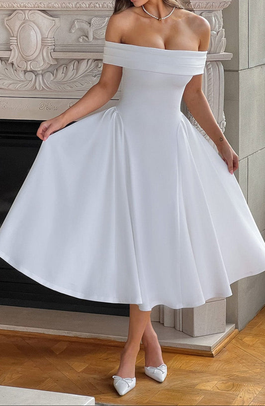 Rafaella Midi Dress - White