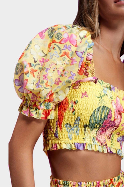 Conjunto estampado de mariposas Mona 