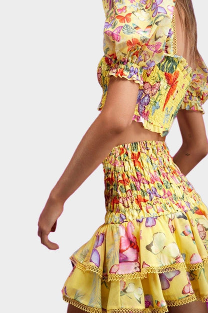 Conjunto estampado de mariposas Mona 