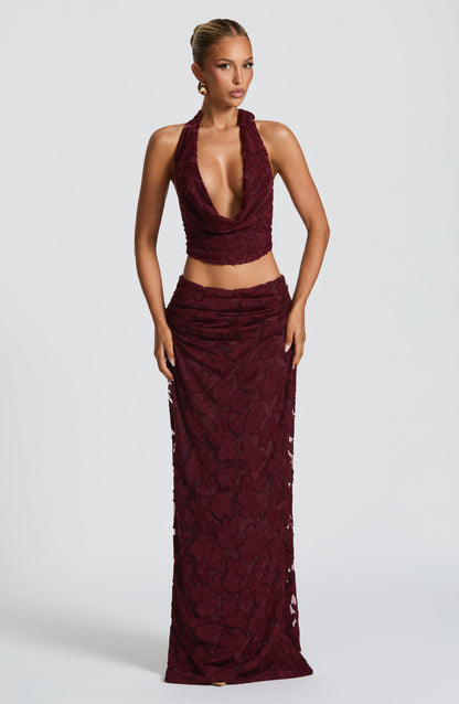 Myra Top - Cherry Lacquer