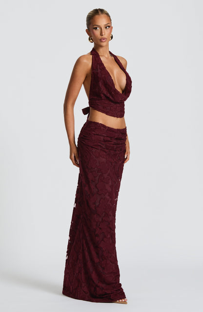 Myra Top - Cherry Lacquer