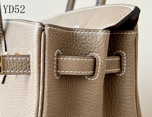 H BIRKIN 25 TOGO ETOUPE  GOLD HARDWARE 25CM