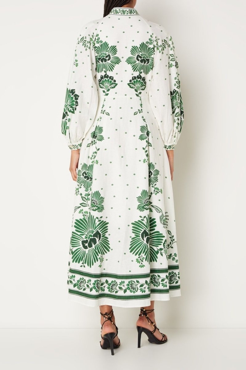 Vestido maxi blusa estampada Nalin 