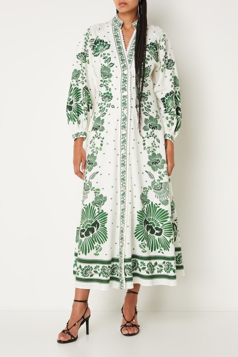 Vestido maxi blusa estampada Nalin 