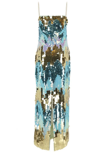 Vestido largo camisola con lentejuelas Moira 