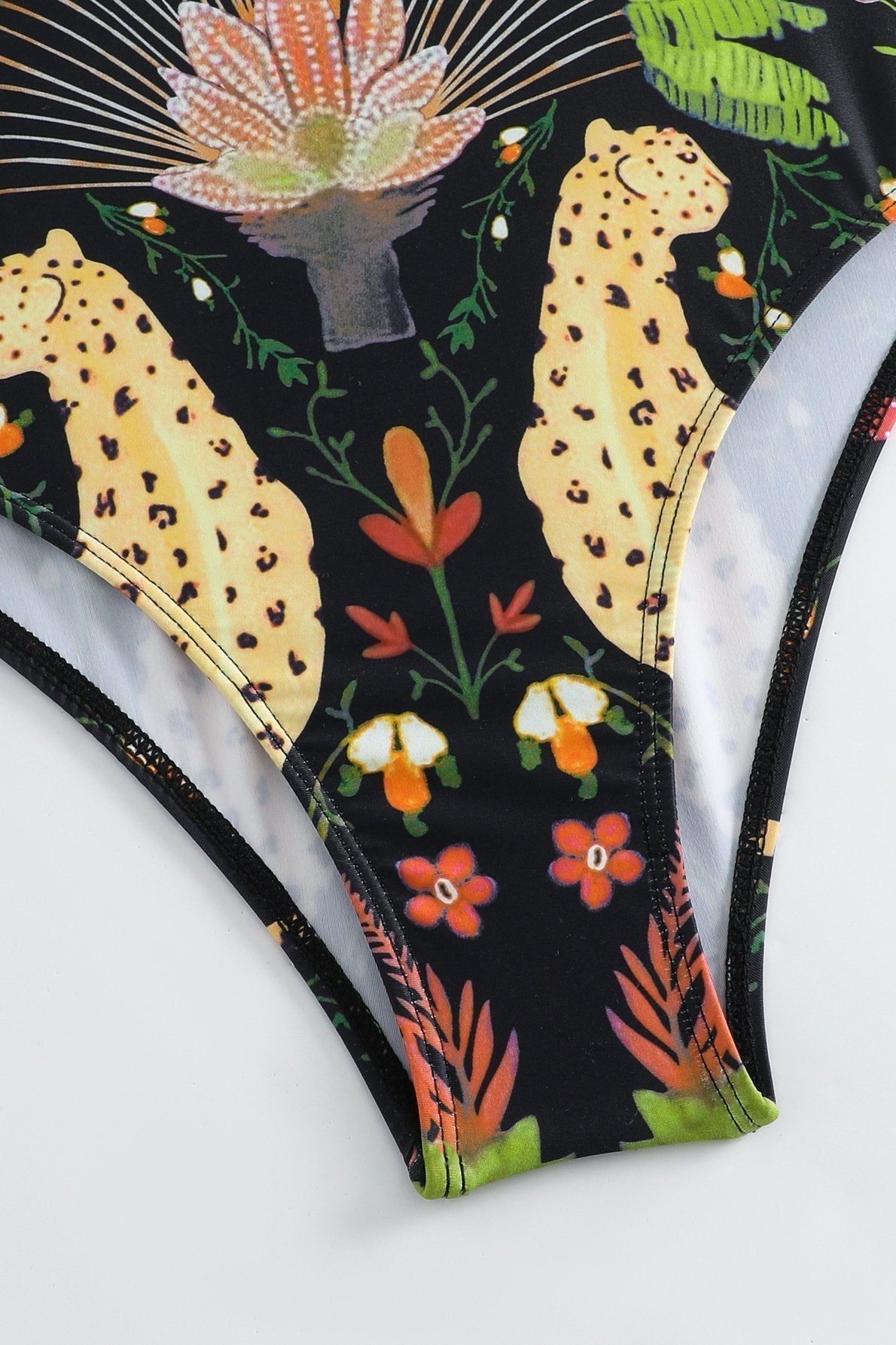 Conjunto de baño de dos piezas fruncido con estampado Paula 