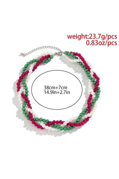 Pearl Woven Chain Necklace