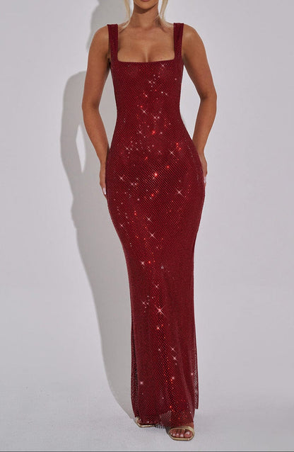 Alba Maxi Dress - Wine