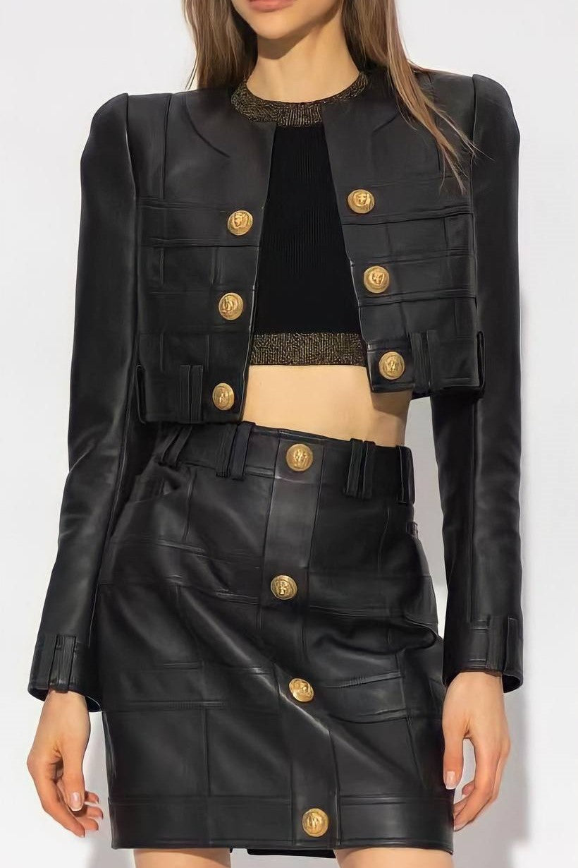 Conjunto de chaqueta y minifalda Nelly Pu 